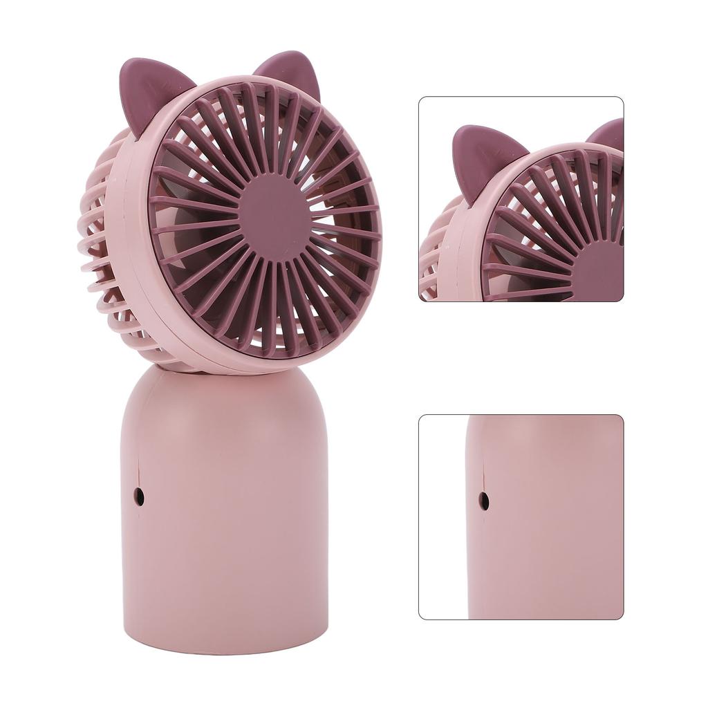 Ручной вентилятор с милым внешним видом кота, USB-зарядка, портативный вентилятор с кнопочным переключателем, мини-вентилятор для детей