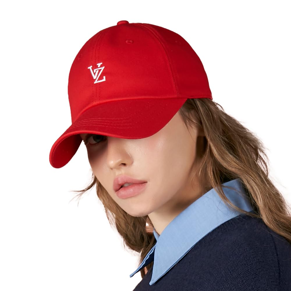 Мягкая бейсболка Bazaar Monogram с застежкой-молнией Мягкая бейсболка с застежкой-молнией Красный 8 цветов Кепка унисекс Корейский стиль Корейский бренд Корейская модная шляпа Защита от ультрафиолета УФ