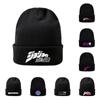 8 Styles Winter Knitted Hats JoJo Bizarre Adventure Anime Hat Unisex Fashion Warm Outdoor Black Color Cap