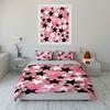 Pink Star Pattern Bedding Set Bedding Duvet Cover Set Duvet Cover Pillowcases  (1 * Duvet Cover 2 * Pillowcases, without duvet insert)