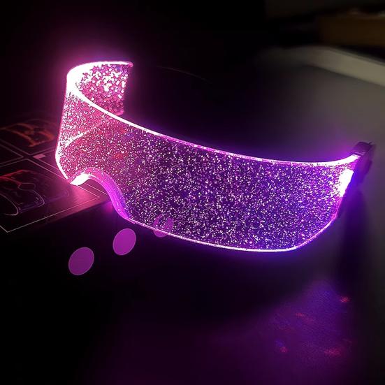 LED Light Up Glasses Neon Sunglasses Glow-in-the-dark Party Favors for Nightclub DJ Dance Music Rave Accessories