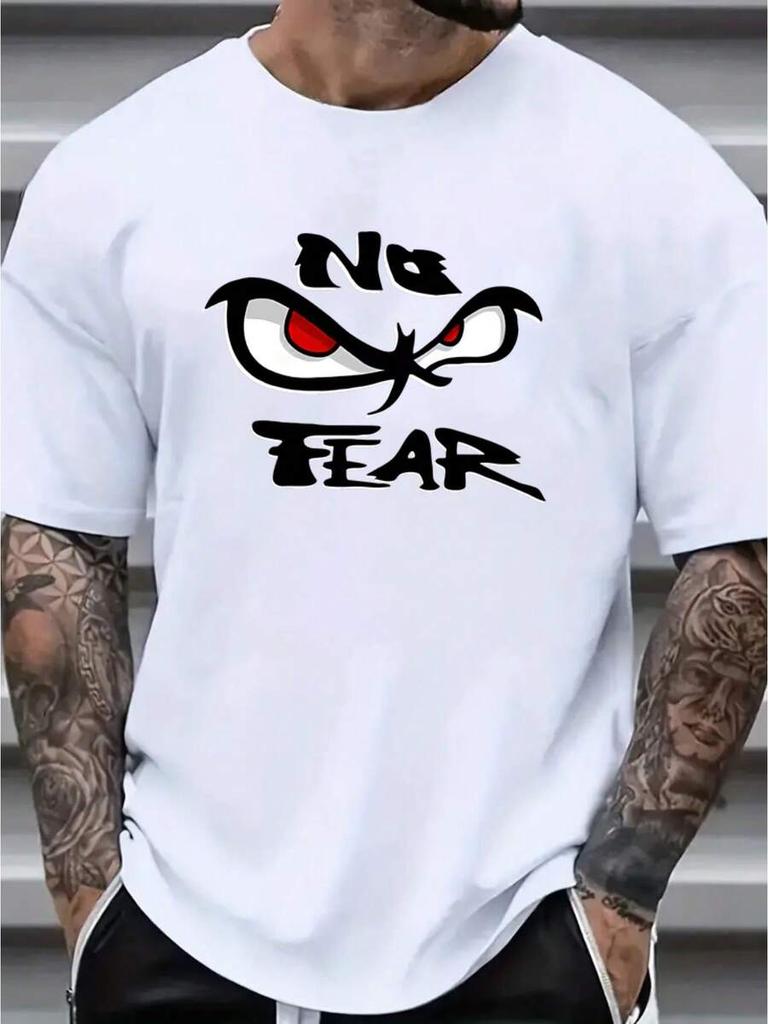 Unisex'S "NO FEAR" Graphic Print T-Shirt