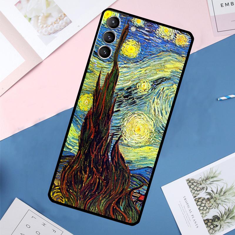 Масляная живопись Ван Гога Чехол Для Samsung Galaxy S25 Ultra S21 S22 S24 S23 Ultra S9 S10 Plus S21 FE S25 FE Задняя крышка