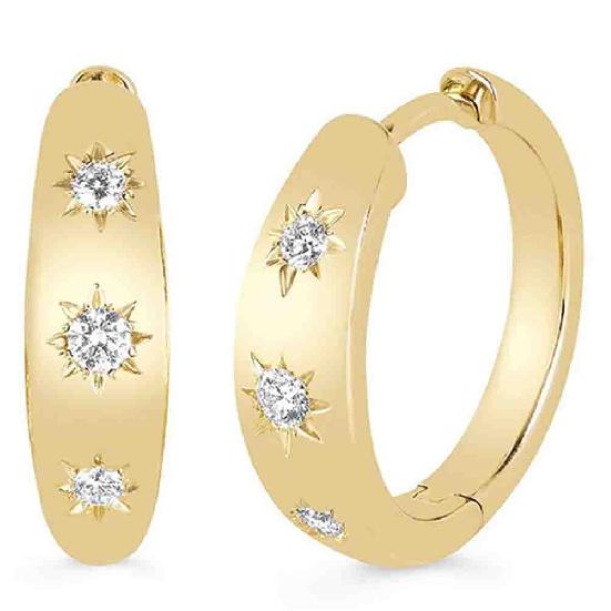 WUIHA Vintage 100% 925 Sterling Silver VVS1 D Color Real GRA Moissanite Diamonds Wedding Engagement Earrings Hoops Fine Jewelry