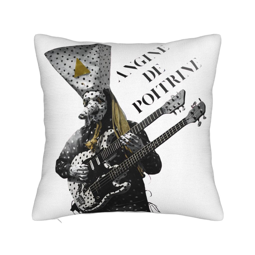 Decorative Pillowcases Angine De Poitrine Rock Band Merch Living Room Pillow Case Cover Zippered Multi Size