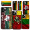 Винтажный Чехол для Телефона с Флагом Литвы для iPhone 17 Air 16 Coque 15 14 12 13 PLUS 11 PRO MAX Чехол Fundas Shell