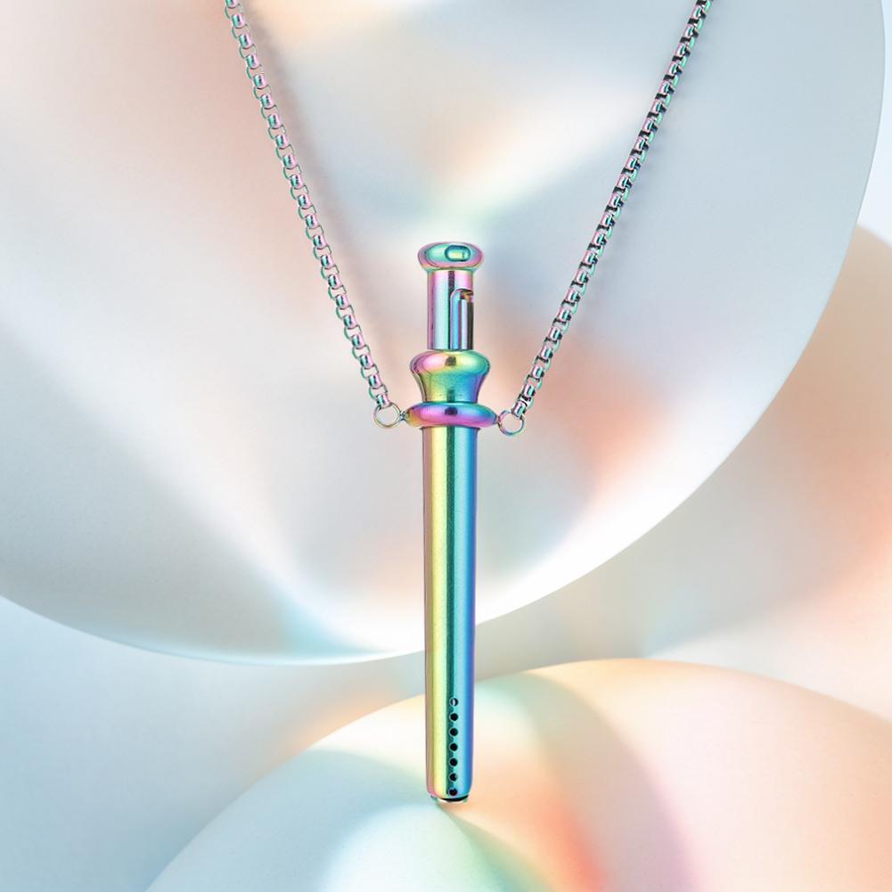 Breathing Resistance Whistle Necklace Meditation Whistle Necklace Anxiety Breathing Necklace for Anxiety & Stress Relief