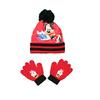 Minnie Girl's Pompom Beanie + Gloves Set, BLACK PONPOM, One Size