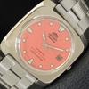 USED VINTAGE ORIENT AUTOMATIC 46941 JAPAN MENS PEACH COLOR DIAL WATCH A702221-5 R123-a702221
