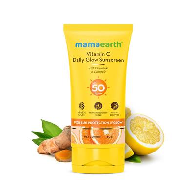 Солнцезащитный крем с витамином С SPF 50 PA++++ Для сияния и защиты от загара Легкий, нелипкий, осветляющий солнцезащитный крем для лица 50 г