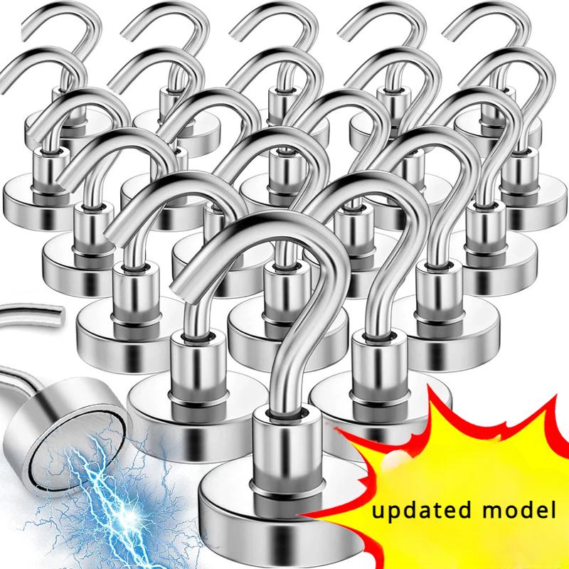 10/1 шт. металлический прочный магнитный крючок настенный сверхпрочный магнитный крючок для ключей одежда для дома кухня ванная комната крючок для хранения