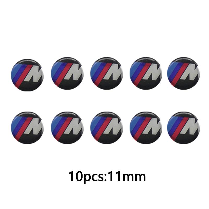 gnhct10 5/10Pcs 11mm 14mm Car Key Sticker Logo 3D Metal Car Key Sticker Emblem For BMW F34 F10 F20 F48 F39 F30 F25 F26 F15 F16 F22 F32