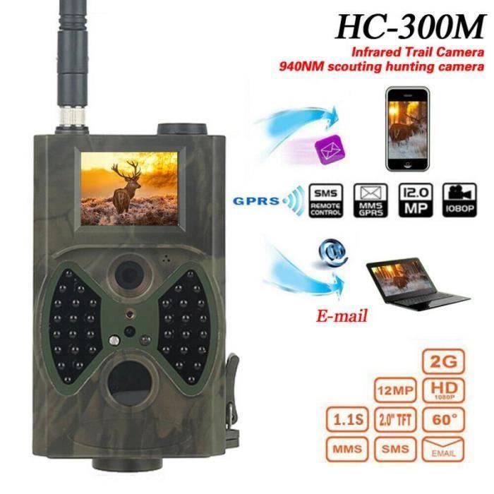 Caméra HC-330M 16MP Caméra Étanche 1080P Piège Photographique pour La Chasse Aux Espèces Sauvages Surveillanc