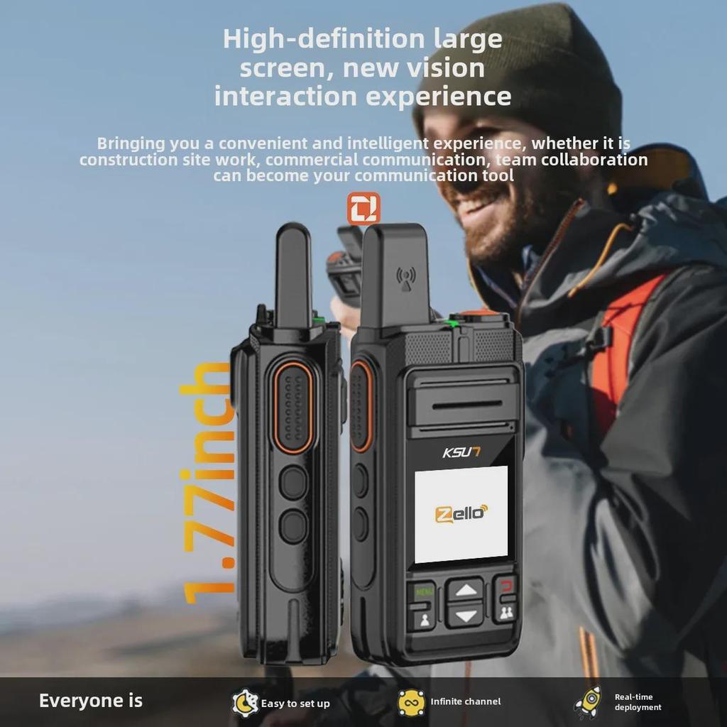 Buxun ZL40 High-Power 4G Global Walkie-Talkie with 5000 Km Range and Wireless Positioning