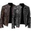 Модные мужские классические повседневные мотоциклетные кожаные куртки, пальто, мужские модные деловые куртки, пальто