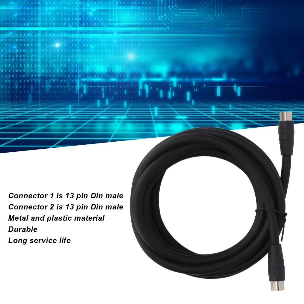 9.8ft DIN 13 Pin Cable Plug and Play Beauty Equipment Cable for Nebulizer Cable Stage Equipment