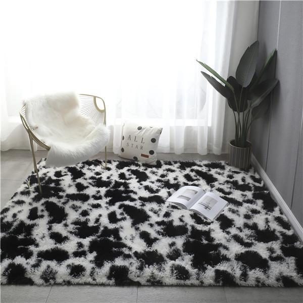 Living Room Carpet Decoration Fluffy Soft Large Size Rugs Bright Color Anti Slip Floor Mat Bedroom Study Washable Rugs Carpets 160x230