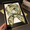 Women Silk Feeling Scarf Fashion Print Neckerchief Lady Hairbands Long Bag Handle Decoration Ties Foulard Head Band