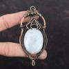 Rainbow Moonstone Pendant Copper Wire Wrapped Pendant Beautiful Copper Jewelry Handmade Pendant Wire Wrap Gemstone Jewelry Anniversary Gift