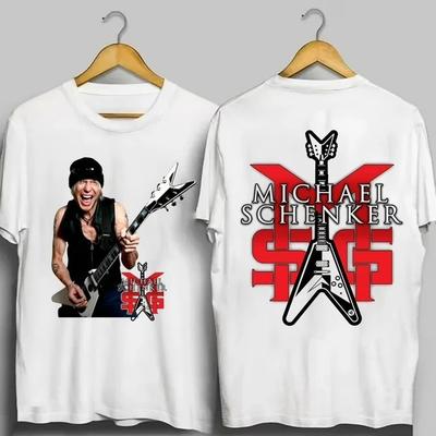 Редкий Подарок Для Фаната Michael Schenker Group Унисекс 2-сторонний S to 5XL Футболка CS189 Унисекс Футболка