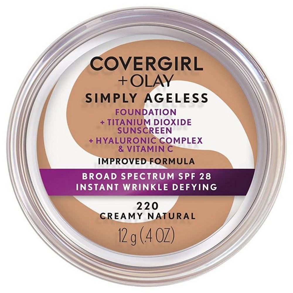 COVERGIRL Olay Simply Ageless Instant Foundation 205 Ivory, Skin Foundation Concealer_220 - Creamy Natural | 0