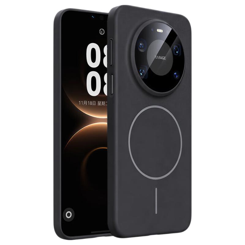 DIVI Upgraded Strong Magnetic Huawei Mate80 Pro Max Case Full Coverage Shockproof Wireless Magnetic Lens Protection Ultra-thin Matte Black New