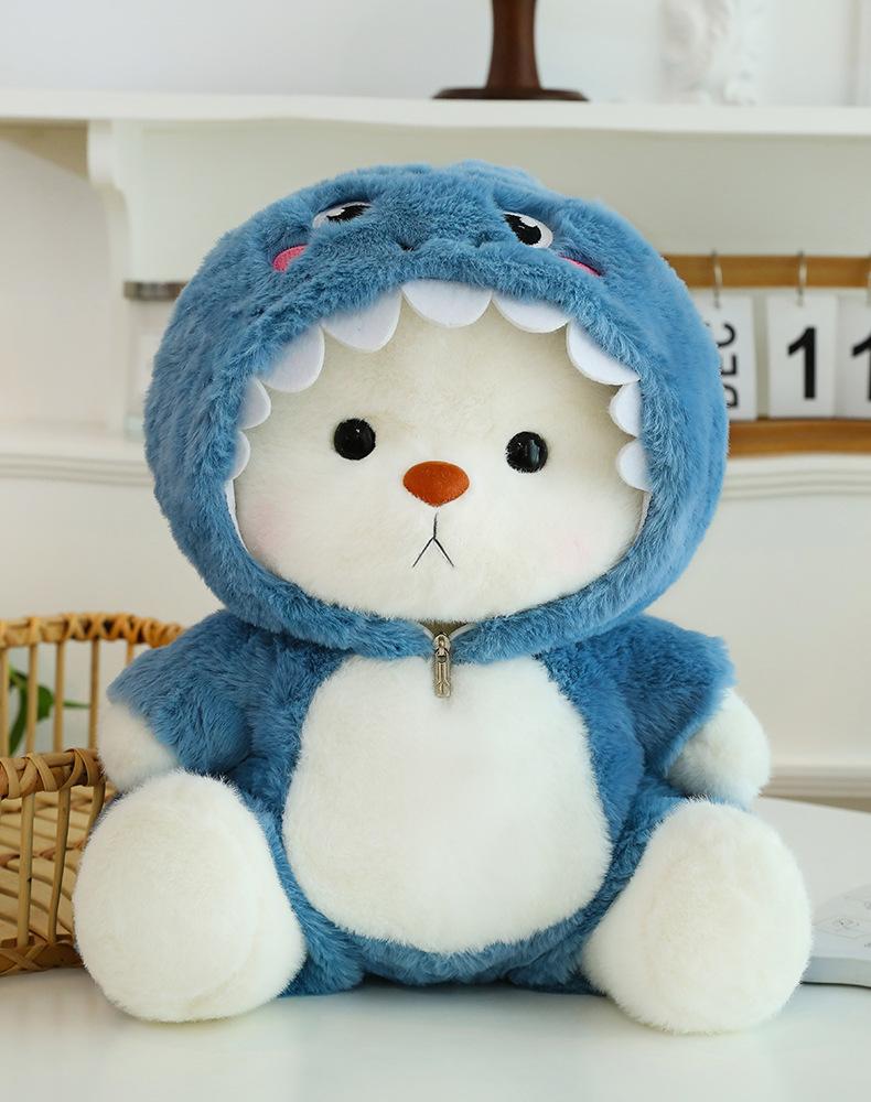 Симпатичная кукла-мишка, одежда, съемный кремовый мишка, плюшевый мишка, плюшевая игрушка, кукла, детская игрушка, подарок на день рождения