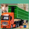 Мощная модель самосвала из сплава с инерционным управлением для детей и коллекционеров.