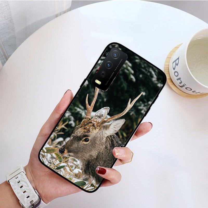 Чехол для телефона Sika deer funda Для vivo Y31 Y30 Y33S Y11S Y12S Y17 Y20 Y20S Y21 Y21S Y1S Y53S Y15 Y19 Y91C V23 5G Чехлы coque