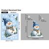 Christmas Static Window Clings Robin Snowflake Winter Design Non Adhesive for Xmas Home Office Glass Decor