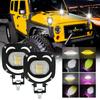 Motorcycle Headlight Auxiliary LED Fog Light Explorers Offroad Angel Eyes LED Light Driving Spotlights