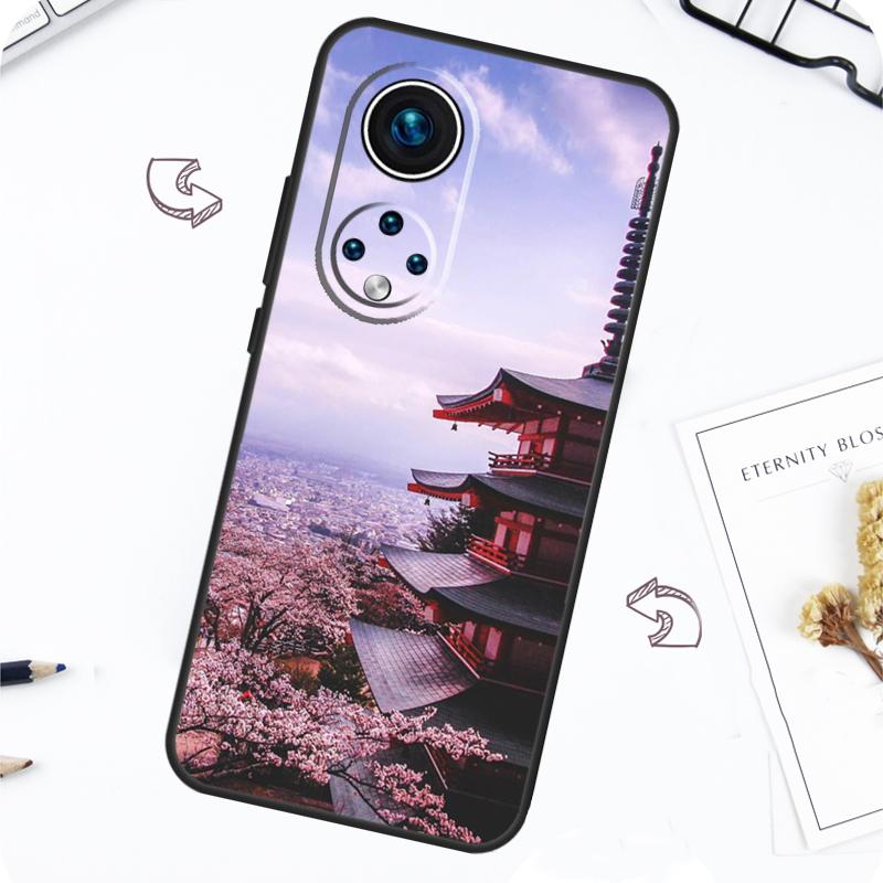 Японский храм Киото Чехол для Honor Magic 7 Pro 5 6 Lite Honor 200 Pro 50 70 90 X8b X9a X8a X8 X9 X9c X9b