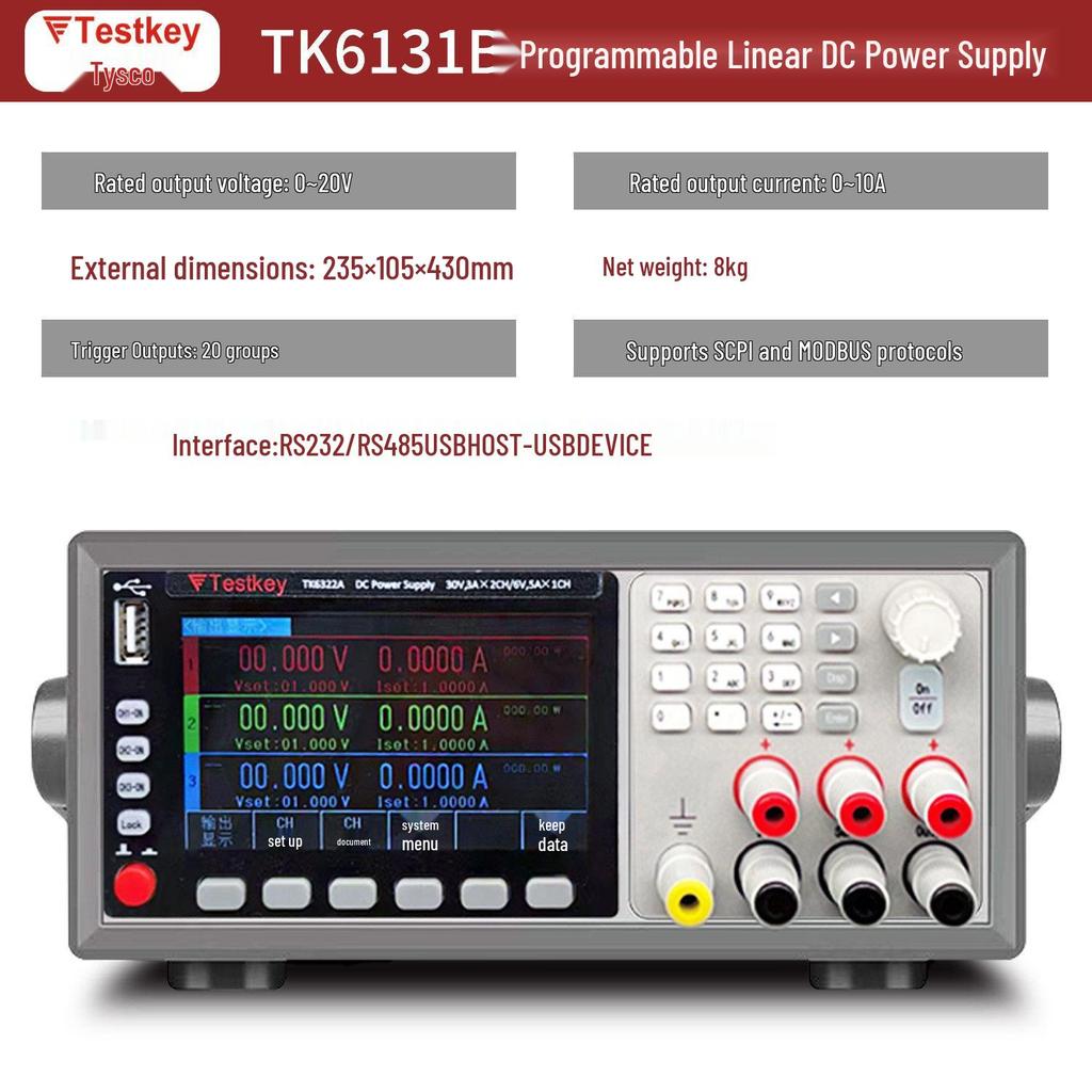Teske TK6121B High-Precision Multi-Channel Programmable DC Power Supply