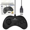 Official Sega Saturn Gamepad Controller Official Sega Saturn USB Controller Arcade Pad Black for 8-Button PC/Mac/Steam