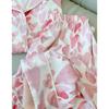 Pijama Satin Ipak Bahor Yoz Qisqa Yengli Uzun Shim Sevgi Yuragi Yupqa Uyqu Kiyimi Ayollar Salqin Pijamalar Ayollar Pijamalari