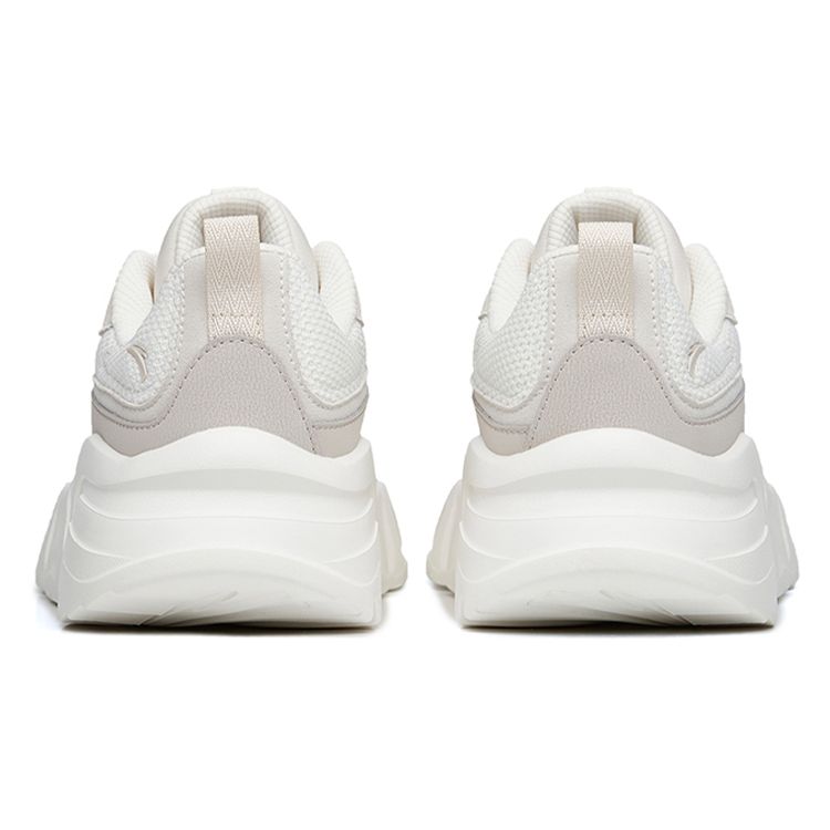 Anta Lifestyle Series Ткань Синтетическая кожа Амортизирующие Нескользящие Износостойкие Низкие Повседневные Туфли Мужские Кроссовки Белый Серый 912248825-1