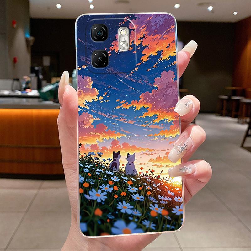 For Infinix Smart 9 X6532 Case Infinix Hot 50i Cover X6531 X6531B Silicone Luxury Dragon Cute Cool Boys Girls Transparent Bumper