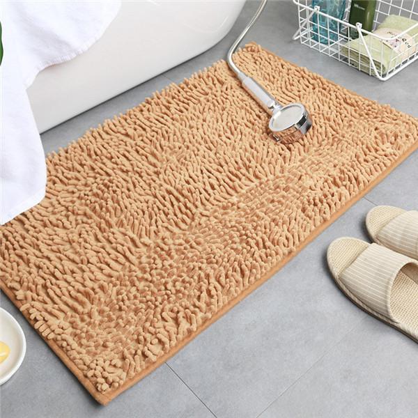 Thicken Chenille Bath Mat Non-slip Bathroom Rugs Door Absorbent Pad Mat Shaggy Mats Rug for Entrance Sofa Pet Carpet