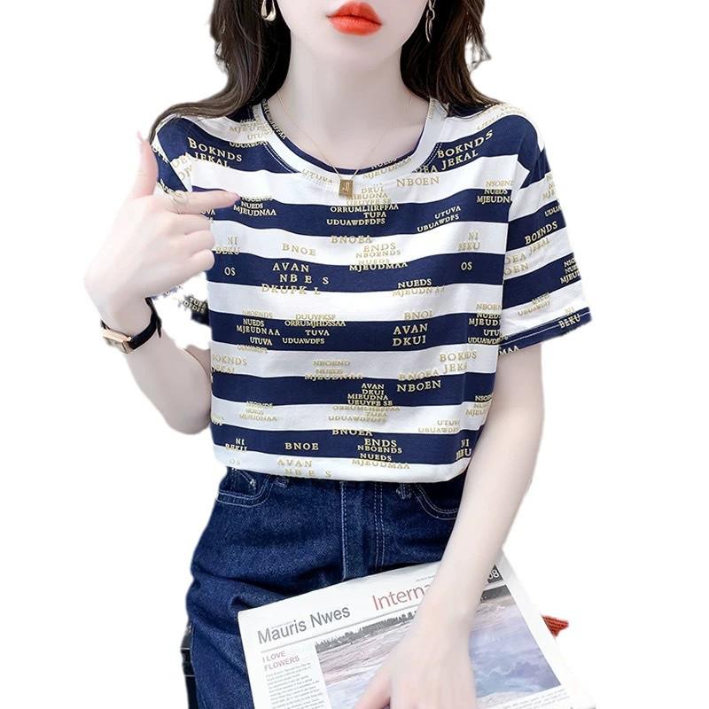 Женская белая футболка с коротким рукавом, свободного кроя, летняя - больших размеров, стройнящая, с прямым плечом