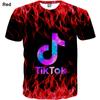 Модные летние детские футболки с принтом Tik Tok для мальчиков, повседневные крутые топы для мальчиков, рубашки, одежда