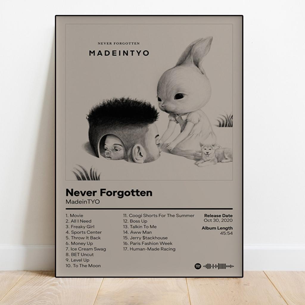 Pop Rap Music Album Cover Artist MadeinTYO Poster Aesthetic Rapper Hip Hop Rock Sincerely Tokyo Canvas Art Room Home Wall Decor