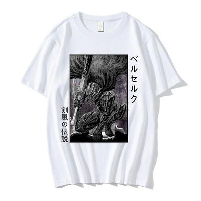 Забавная аниме-футболка Berserk Guts, Swordsman Gatsu Sacrifice Zodd, манга, хлопковая футболка с коротким рукавом и круглым вырезом, футболки в стиле хип-хоп