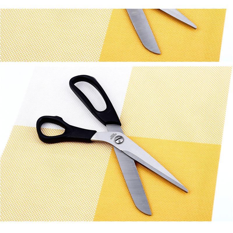 Портновские ножницы из нержавеющей стали, ножницы для одежды, пластиковые ручки, бытовые швейные ножницы