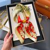 70*70cm Silk Shawl Square Printed Scarf Women Satin Neck Hair Band Soft Neckerchife Kerchief Bandana Foulard