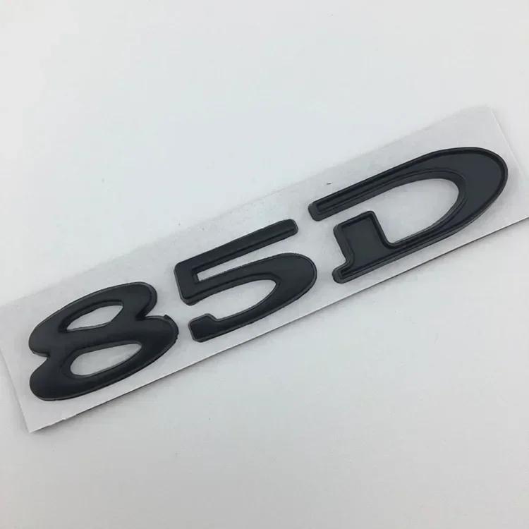 For Tesla MODEL 3 S X Y 75D 85D 90D 100D Rear Boot Trunk Tailgate Emblem Badge Sticker 3D Metal Car Styling Accessories