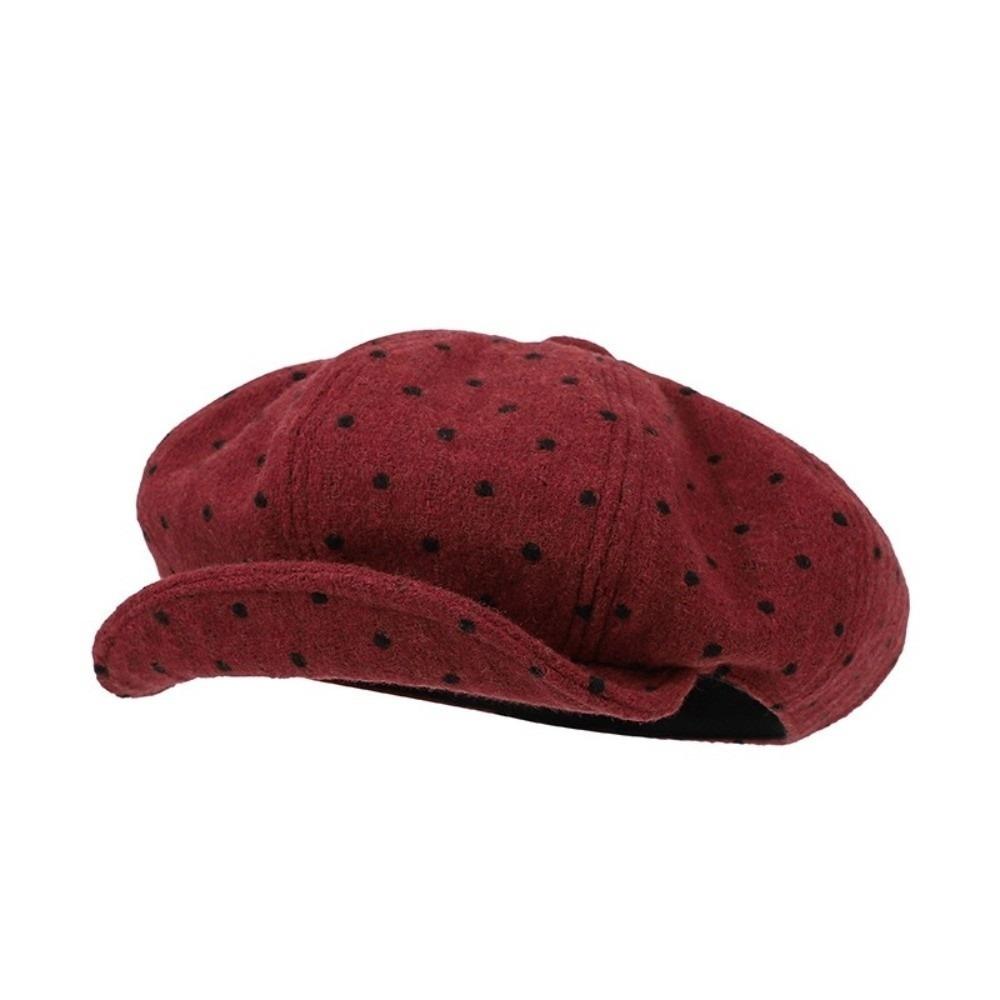 Face Slimming Design Painter Hat Retro Octagonal Hat Versatile Cloud Beret for Women