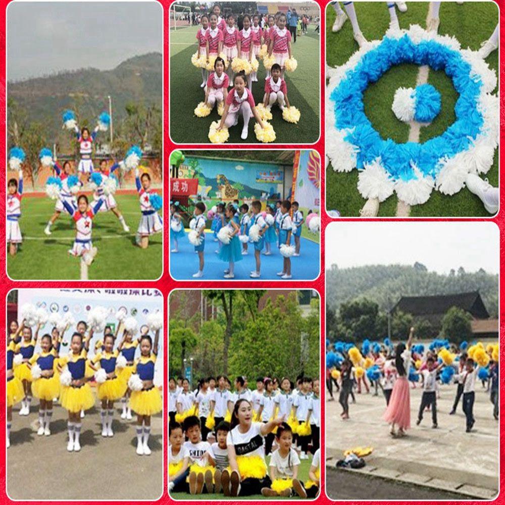 Цветочный чирлидер с помпонами для клуба, спортивные принадлежности, черлидинг, аплодисменты, танцевальная вечеринка, декоратор