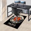 1pc Paris Eiffel Tower Home Office, Durable Polyester Floor Mat with Easy, Office Decor, Urban Style, Nonslip Backing
