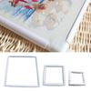 Sqaure Cross Stitch Embroidery Frame Hoop Plastic Tabletop Stand Ring For Needlework,Needlepoint DIY Arts Crafts Projects