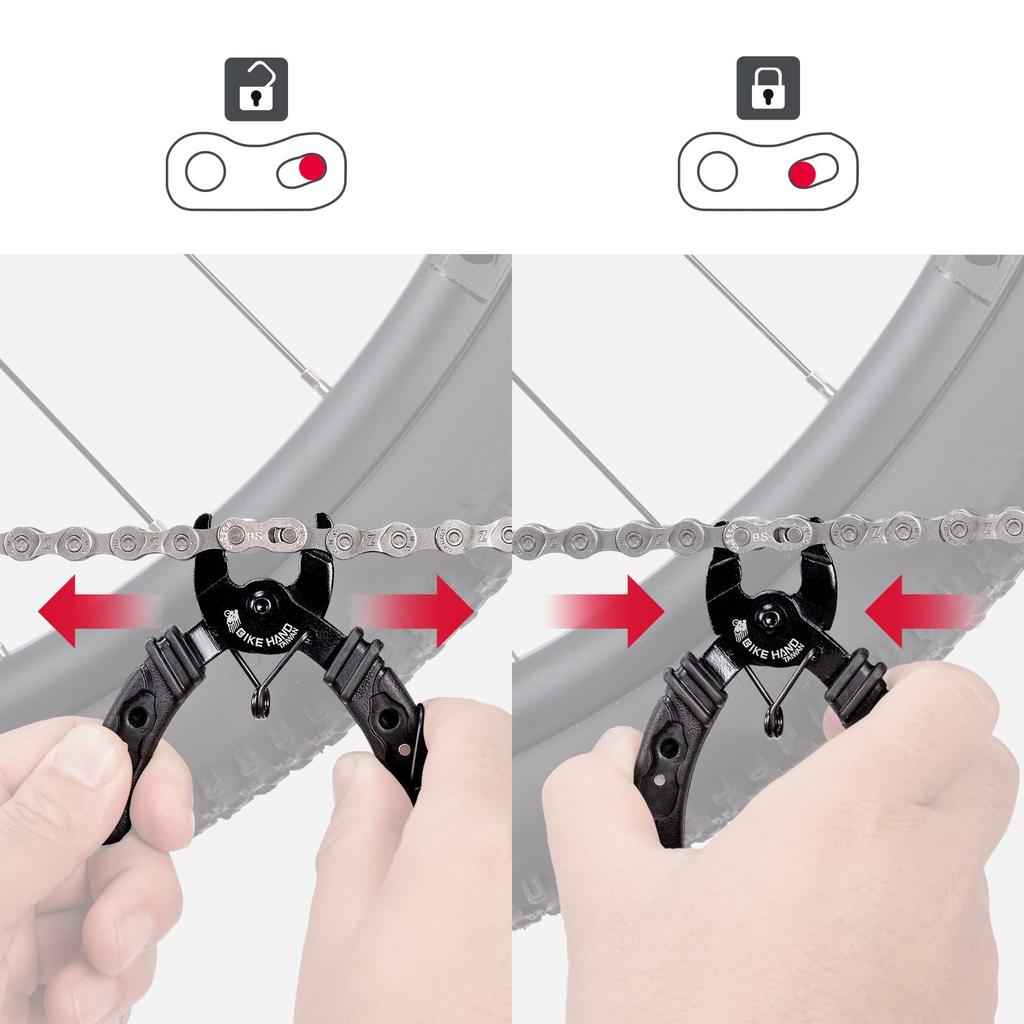 BIKE HAND Велосипед Мастер-звено Недостающее звено Быстроразъемное звено Инструмент для замены и обслуживания Плоскогубцы, Инструмент, (YC-335CO-S)